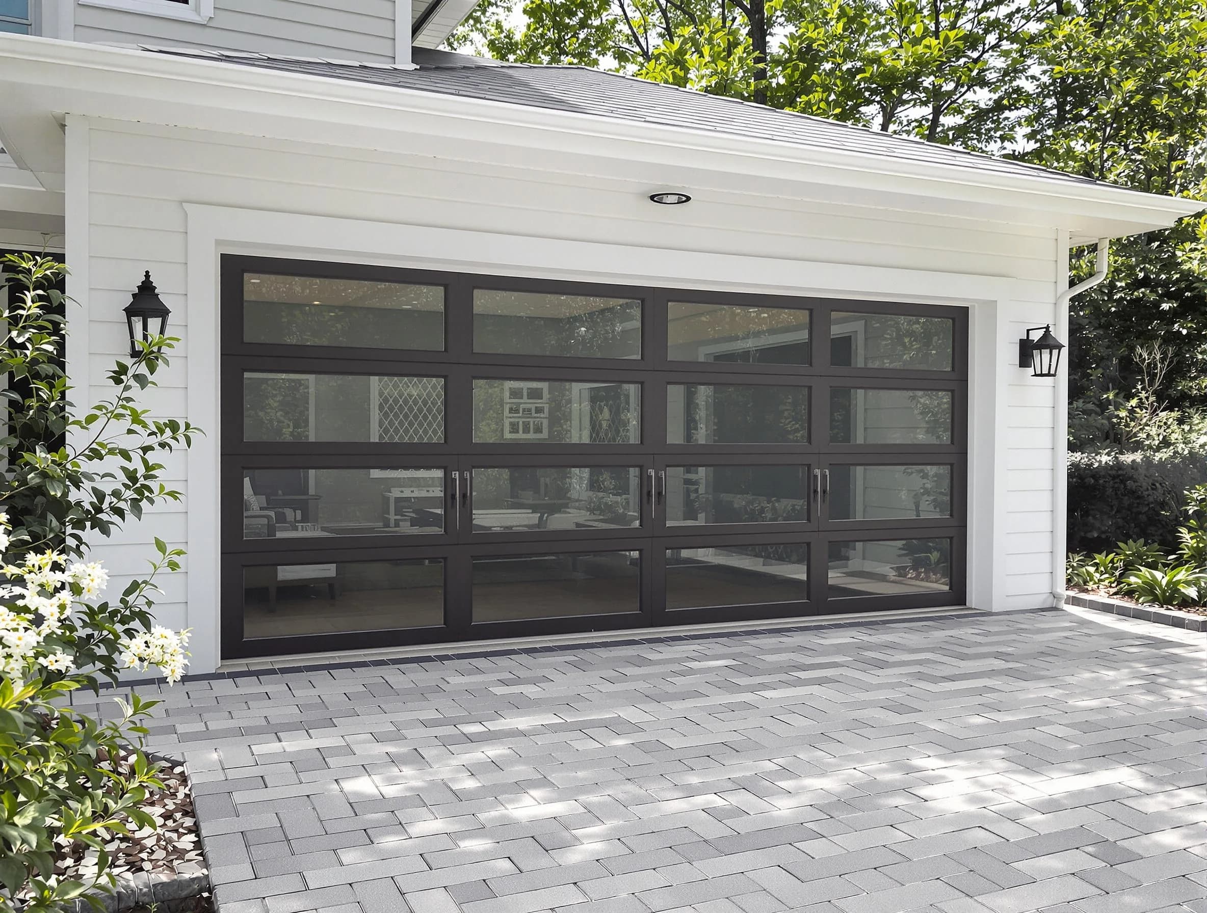 Lexington Garage Door Repair design specialist presenting custom garage door options to Lexington homeowner
