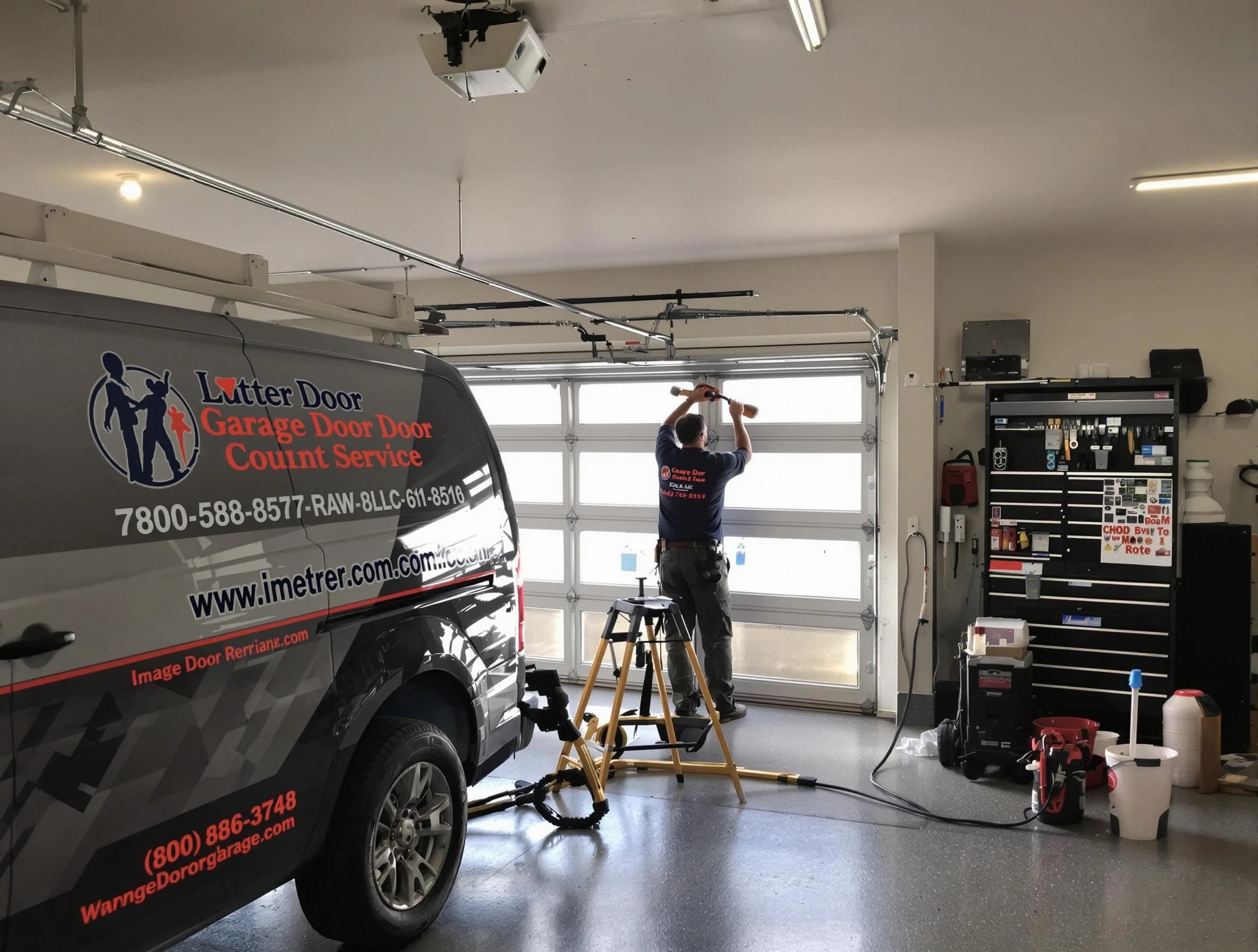 Lexington Garage Door Repair rapid response team performing same-day repair in Lexington
