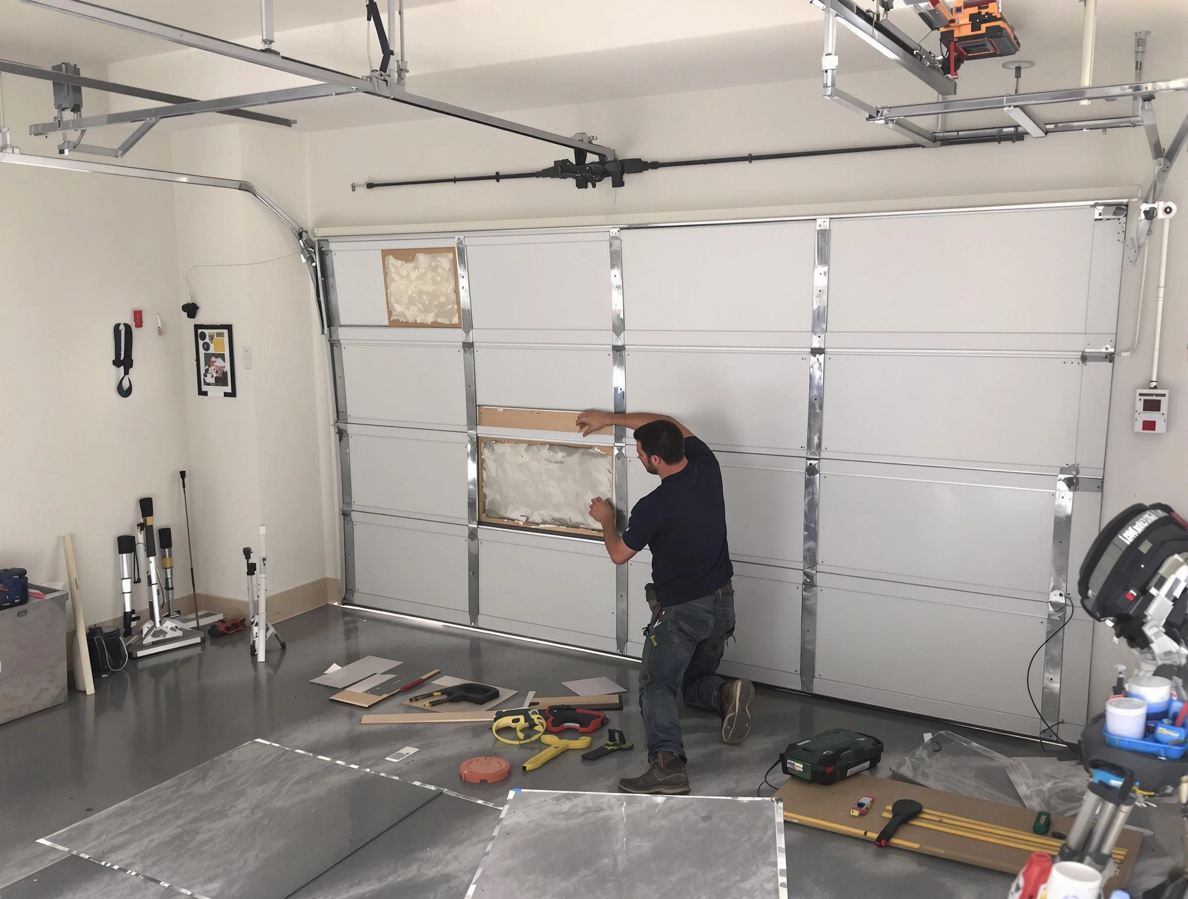 Garage Door Panel Repair in Lexington