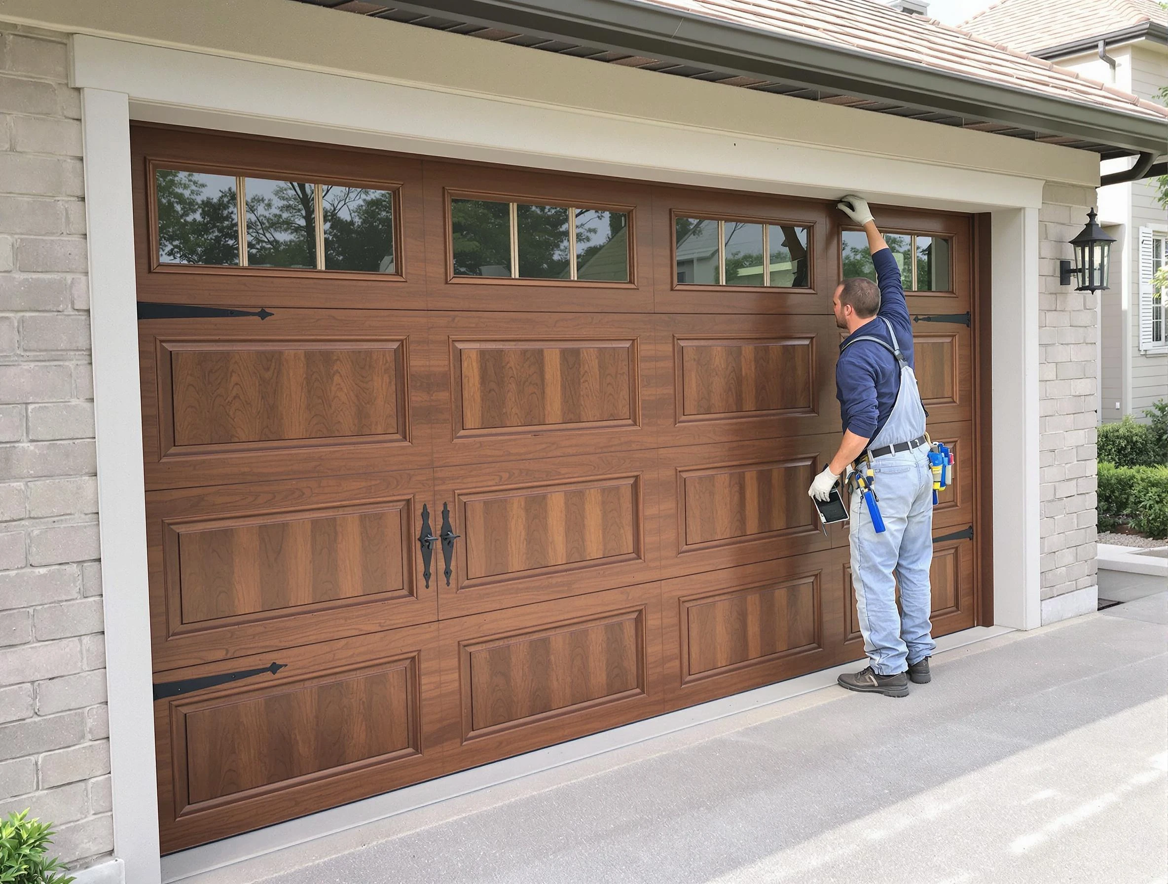 Custom garage door showcase by Lexington Garage Door Repair in Lexington