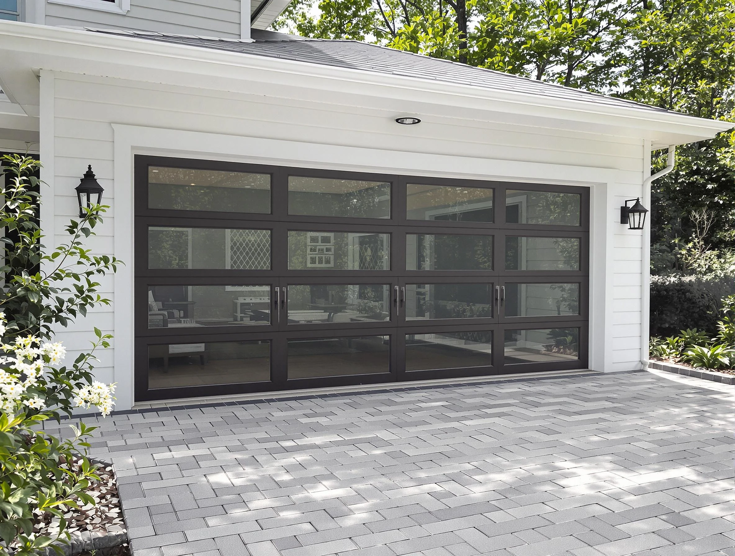Lexington Garage Door Repair design specialist presenting custom garage door options to Lexington homeowner