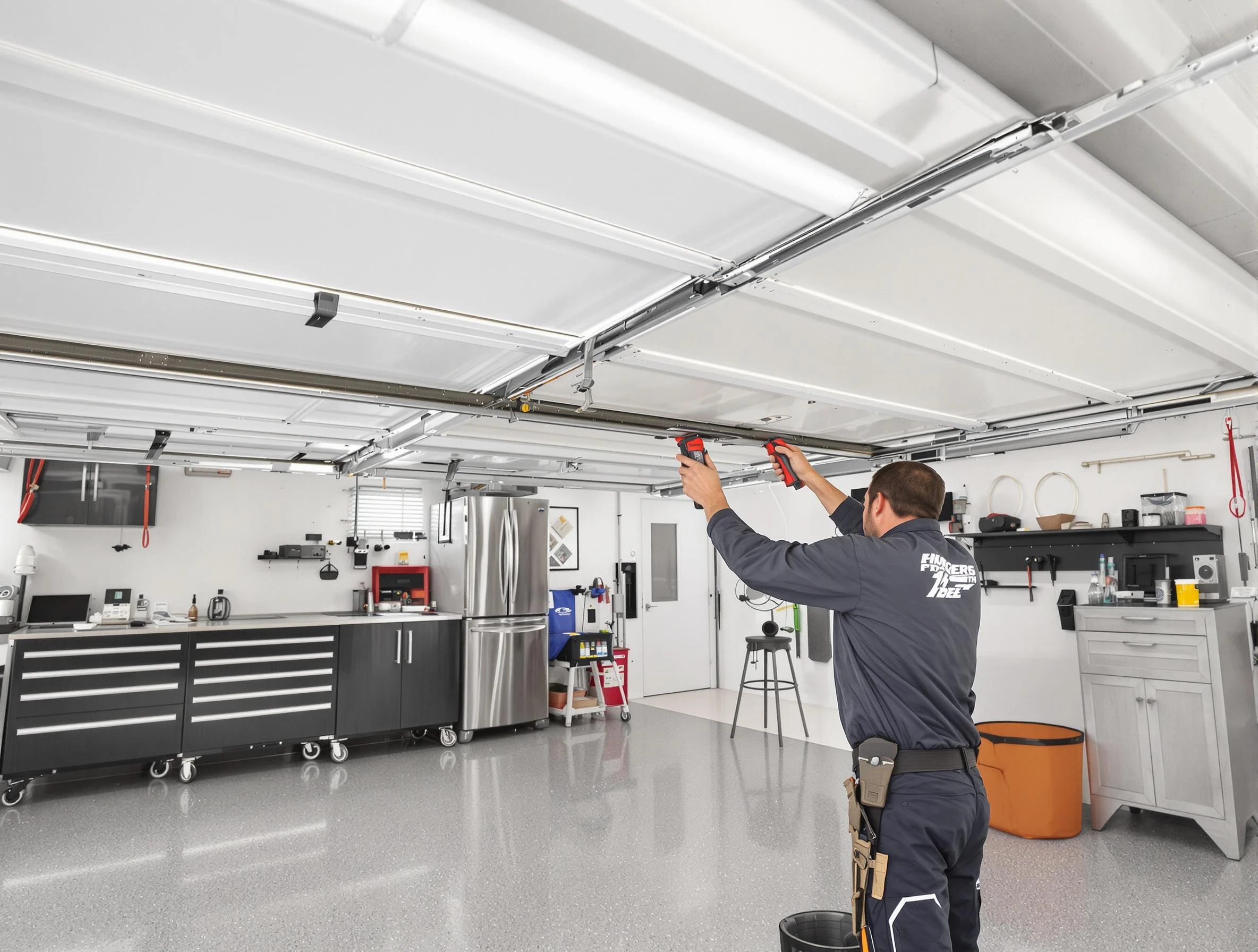 Overhead garage door repair service by Lexington Garage Door Repair in Lexington